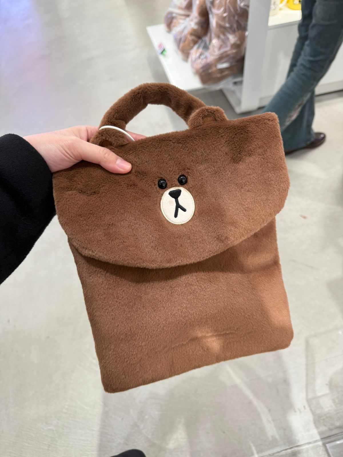 [LINE FRIENDS] IPAD POUCH - BROWN
